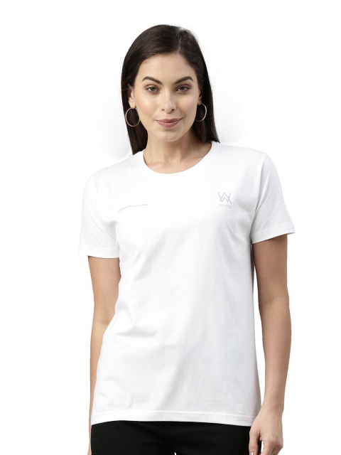 

macmerise Women White Bio Finish T-shirt