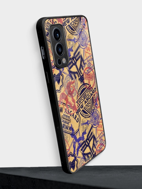 

Macmerise Black & Yellow New Asgard Stamps Printed OnePlus Nord CE 2 Back Case