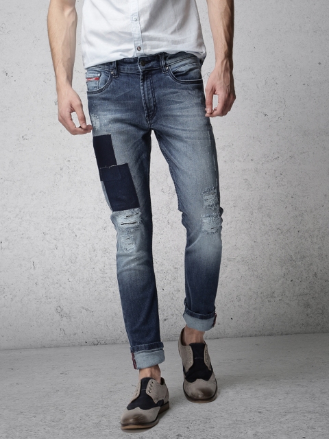 

Ecko Unltd Men Blue Super Slim Fit Mid-Rise Mildly Distressed Stretchable Jeans