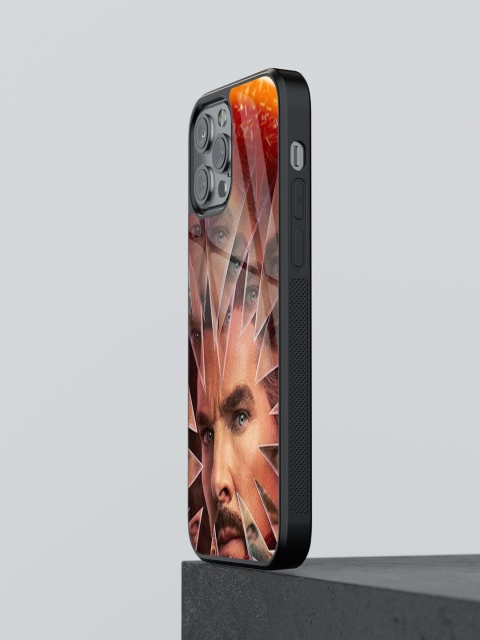 

macmerise Red Printed iPhone 13 Pro Glass Phone Case