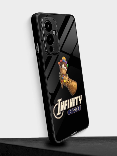 

macmerise Black Infinity Conez Printed OnePlus 9 Back Case
