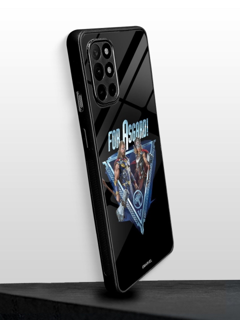 

macmerise Black Printed For Asgard Oneplus 8T Glass Phone Back Case