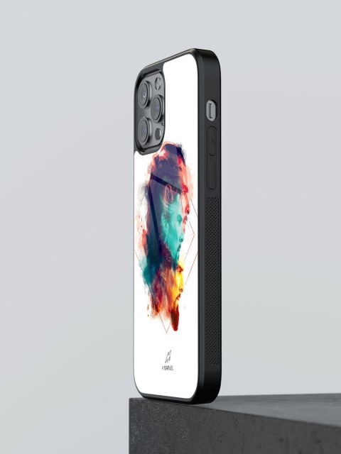 

macmerise White Printed Defender Doctor Sinister iPhone 13 Pro Glass Phone Back Case