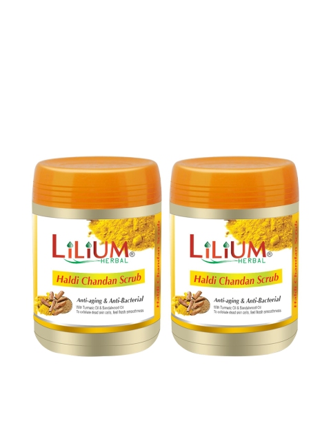 

Lilium Set Of 2 Haldi Chandan Scrub Cleanser, Yellow
