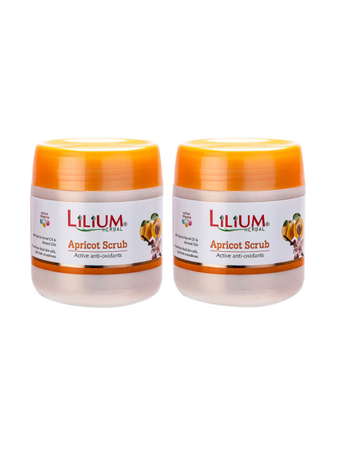 

Lilium Set Of 2 Yellow Apricot Face Scrub
