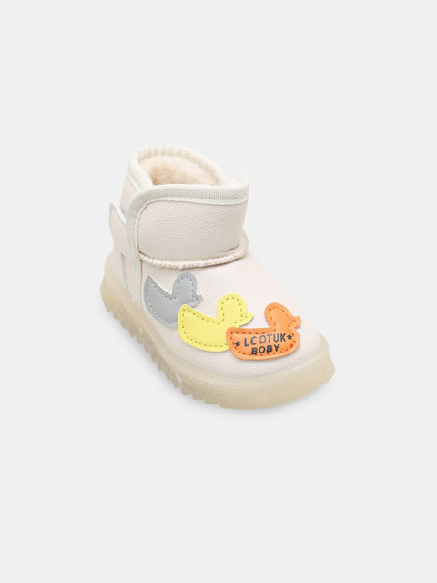 

Hopscotch Kids Beige LED Booties