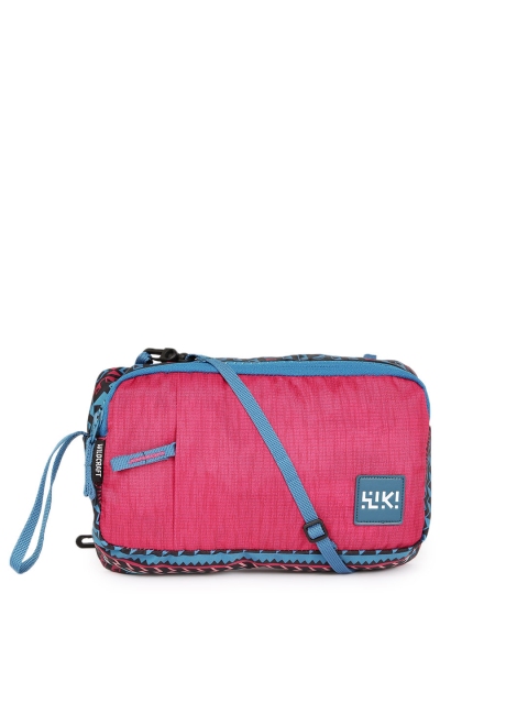 

Wildcraft Unisex Pink & Blue Aztec Print Wristlet M Messenger Bag