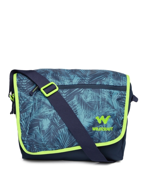 

Wildcraft Unisex Blue Printed Messenger Bag
