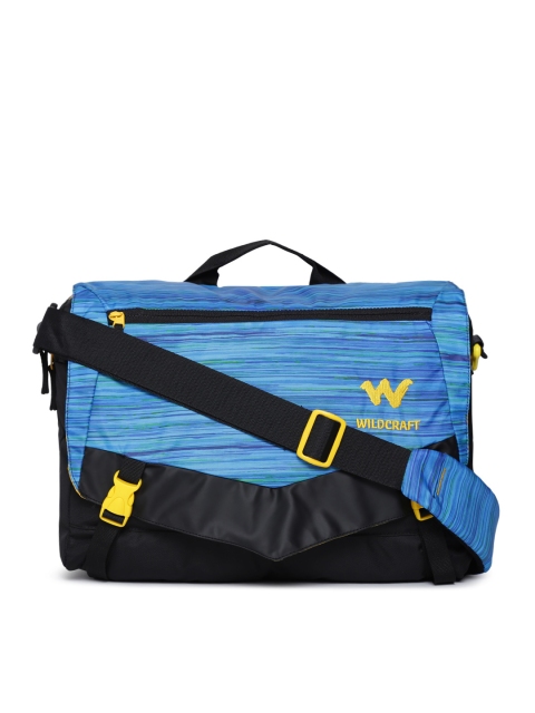 

Wildcraft Wiki Unisex Blue & Black Printed Messenger Bag