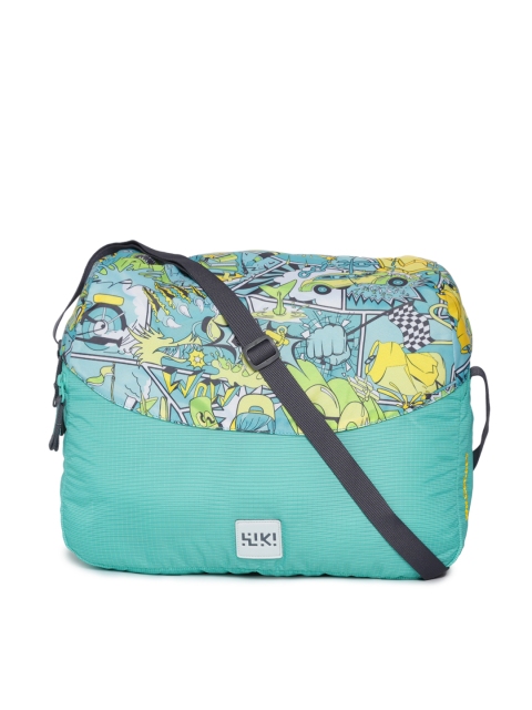 

Wildcraft Wiki Unisex Turquoise Blue Printed Messenger Bag