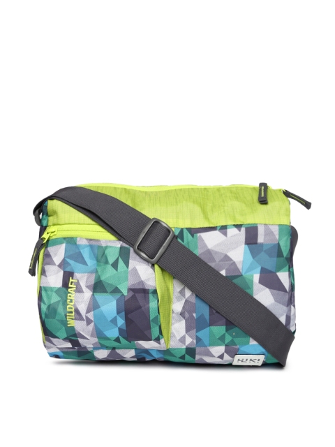 

Wildcraft Wiki Unisex Green & Grey Fling-it Printed Messenger Bag
