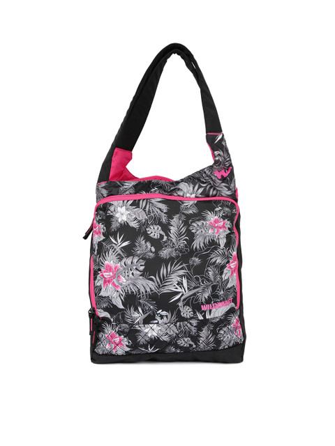 

Wildcraft Unisex Grey & Black Printed Messenger Bag
