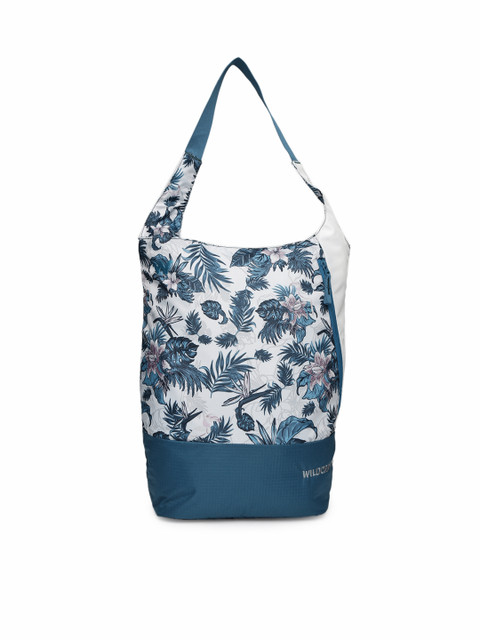 

Wildcraft Unisex White & Blue Floral Print Messenger Bag