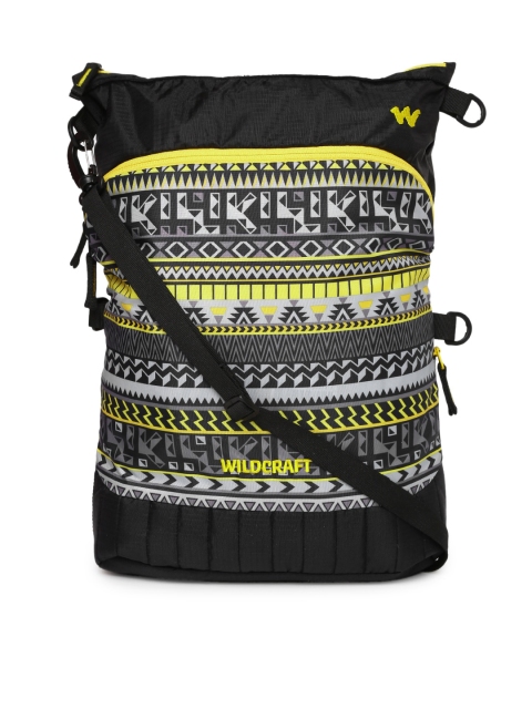 

Wildcraft Unisex Black & Grey Wrap-it Printed Messenger Bag