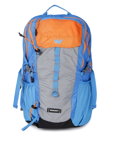 

Wildcraft Unisex Orange & Blue Printed Daypack 30 Rucksack