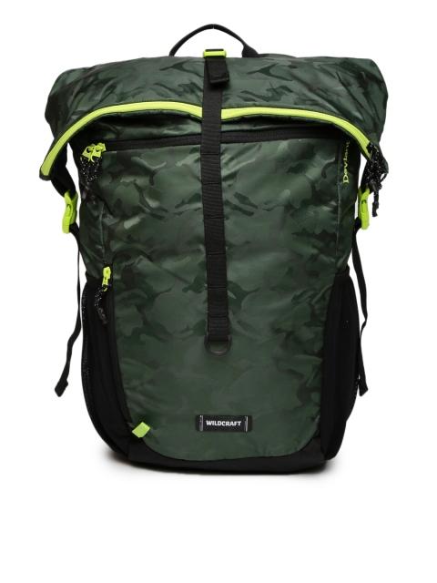

Wildcraft Unisex Olive Green Camo Backpack