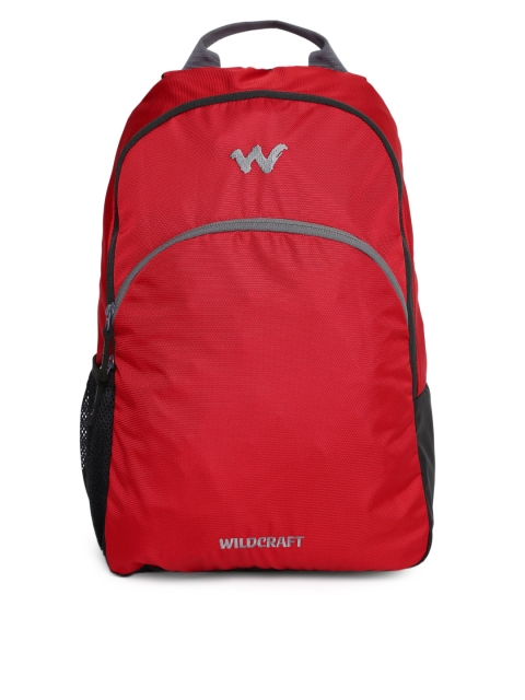 

Wildcraft Unisex Red Solid Compact Backpack