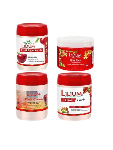 

Lilium Set Of 4 Active Anti-Oxidants Fruit Facial Kit, Na