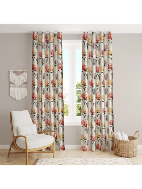 

Slushy Mushy Red & Green Set of 2 Floral Window Curtain