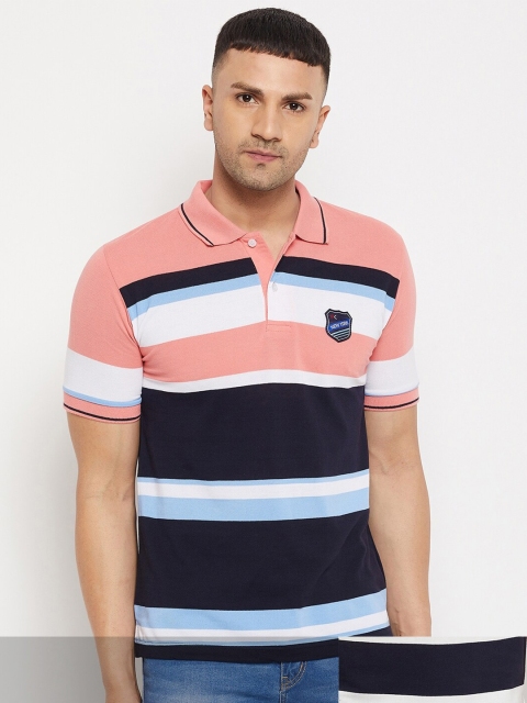 

FirstKrush Men 2 Striped Polo Collar Applique T-shirt, Na