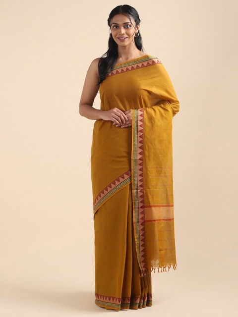 

Taneira Yellow & Red Pure Cotton Saree