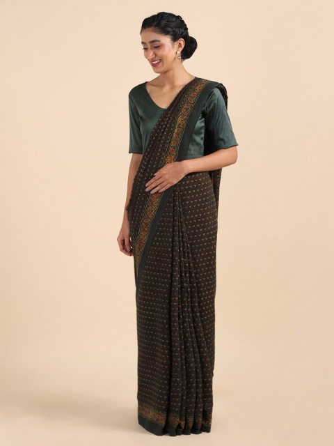 

Taneira Green & Red Pure Cotton Saree
