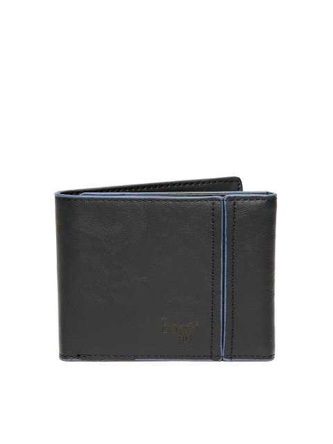

Baggit Men Black Solid Three Fold Wallet