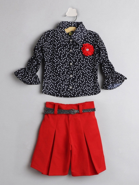 

The Magic Wand Girls Black & Red Shirt with Trouser