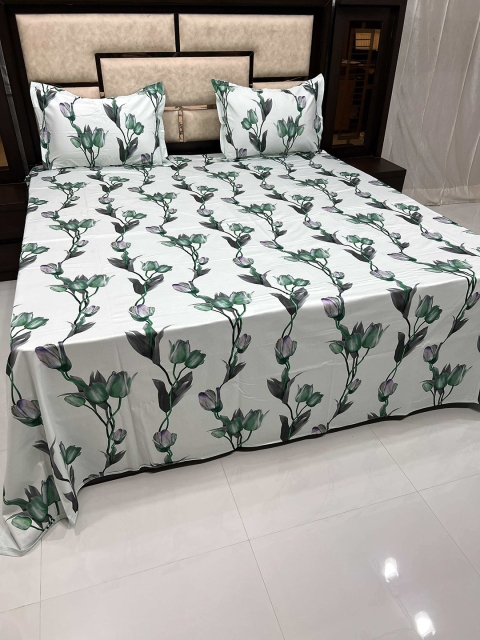 

Pure Decor Unisex Green Bedsheets