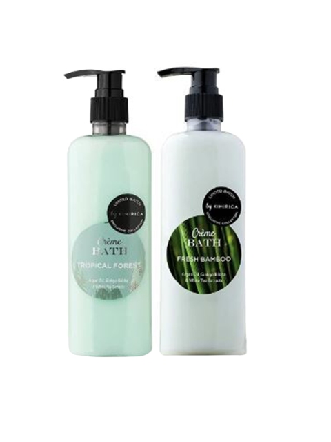 

Kimirica Pack of 2 Creme Bath Fresh Bamboo & Tropical Forest Body Wash-290mlx2, Multi