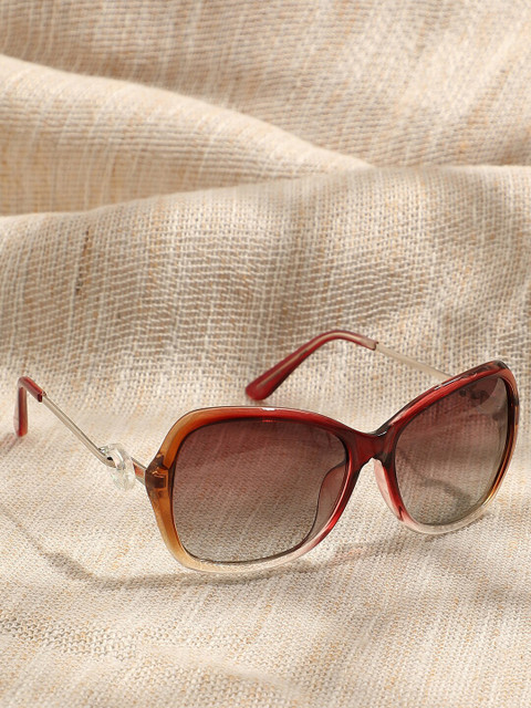 

HAUTE SAUCE by Campus Sutra Women Brown Lens & Brown Oversized Sunglasses with Polarised Lens
