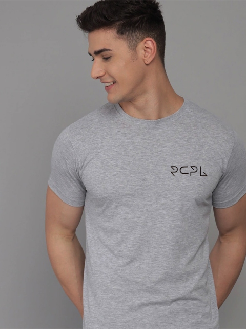 

RCPL Boys Grey Cotton Slim Fit T-shirt