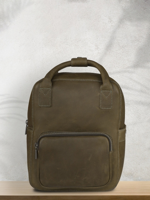 

PELLE LUXUR Women Green Backpacks