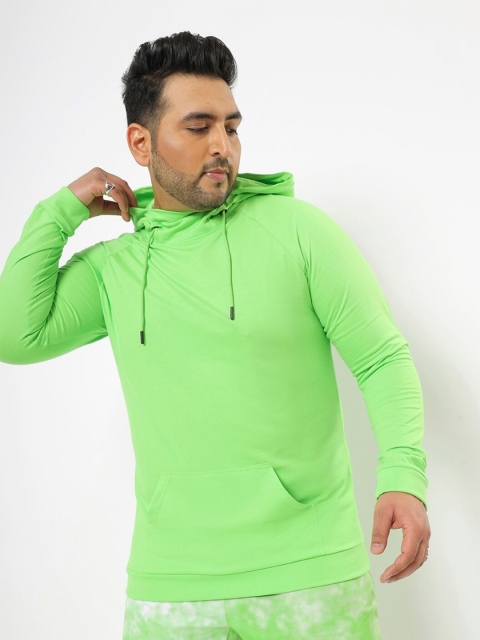 

Bewakoof Men Plus Size Green Cotton T-shirt