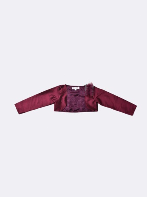 

Jelly Jones Girls Party Embellished Crop Shrug, Burgundy