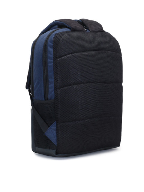

LOOKMUSTER Navy Blue & Black Laptop Bag
