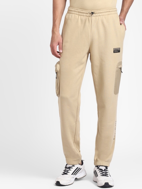 

ADIDAS Originals Men Beige Solid Cotton Track Pant