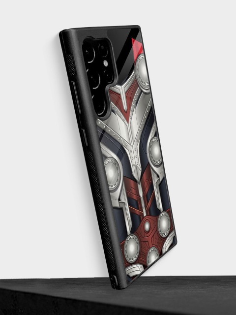 

macmerise Grey & Brown Mighty Thor Printed Samsung S22 Ultra Mobile Back Case