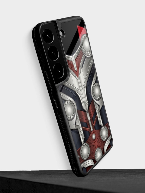 

macmerise Grey & Maroon Suit up Mighty Thor Printed Samsung S22 Phone Case