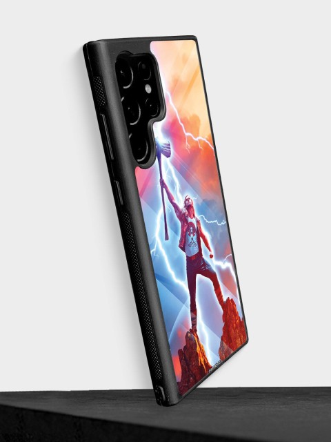 

macmerise Brown & Blue Raise the Storm breaker Printed Samsung S22 Ultra Mobile Back Case
