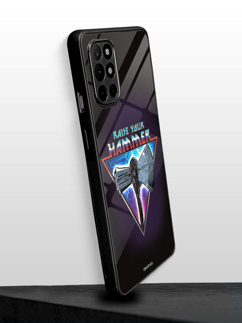

macmerise Black Worthy Raise your Hammer Printed Oneplus 8T Mobile Back Case