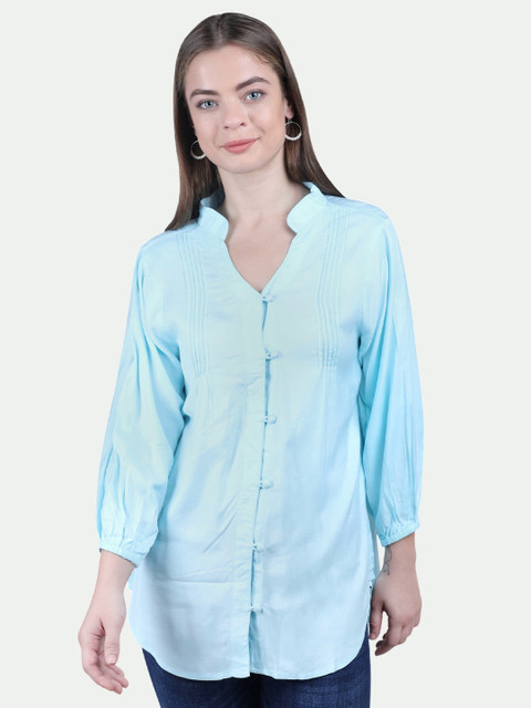 

PATRORNA Women Blue Comfort Casual Shirt
