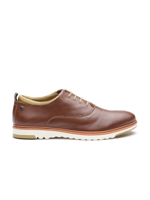 

Jack & Jones Men Brown Leather Oxfords