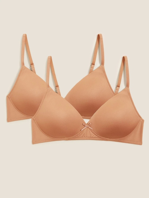 

Marks & Spencer Women Pack Of 2 Rose Bra Lightly Padded