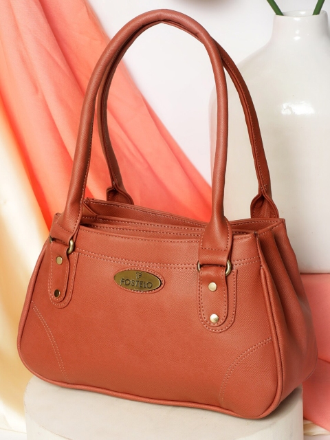 

Fostelo Brown PU Structured Handheld Bag