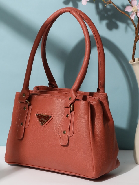 

Fostelo Tan PU Structured Shoulder Bag