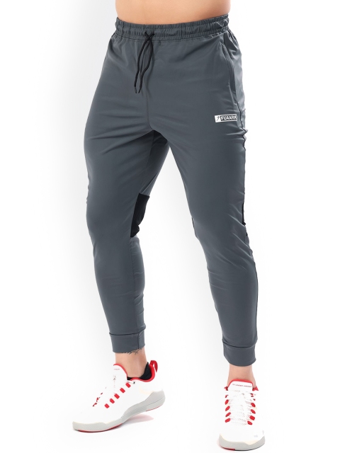 FUAARK Men Grey Solid Slim-Fit Joggers