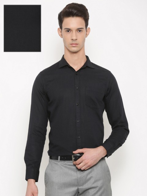 

Urban Nomad Men Blue Slim Fit Solid Formal Shirt