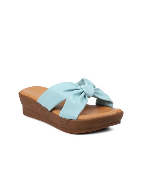 

Inc 5 Women Blue Wedge Heels with Bows