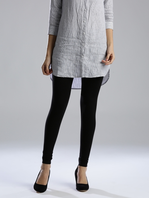 

W Black Churidar Leggings